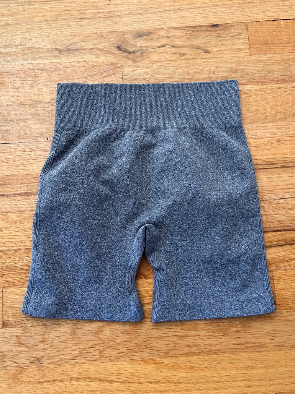 High-Waist Gray Women's Active Bike Shorts